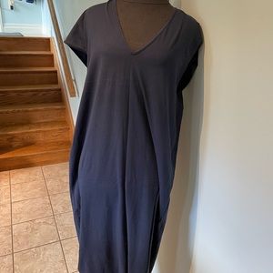 Universal Standard - Navy Asymmetrical Jersey Dress